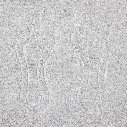 Cornel Cotton Grey Hotel Footer Rug 50x70 cm