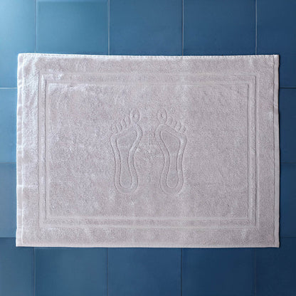 Cornel Cotton Grey Hotel Footer Rug 50x70 cm