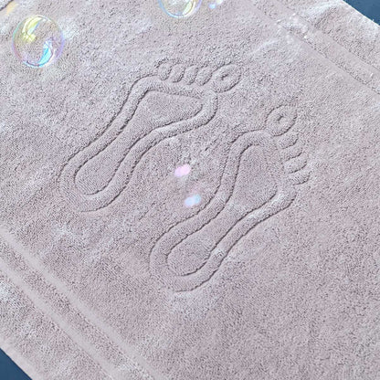 Cornel Cotton Grey Hotel Footer Rug 50x70 cm
