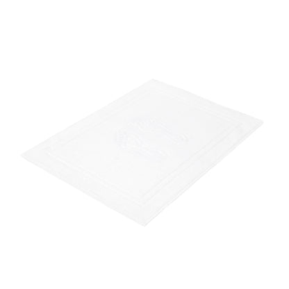 CORNEL Cotton White Hotel Footer Rug 50x70 cm