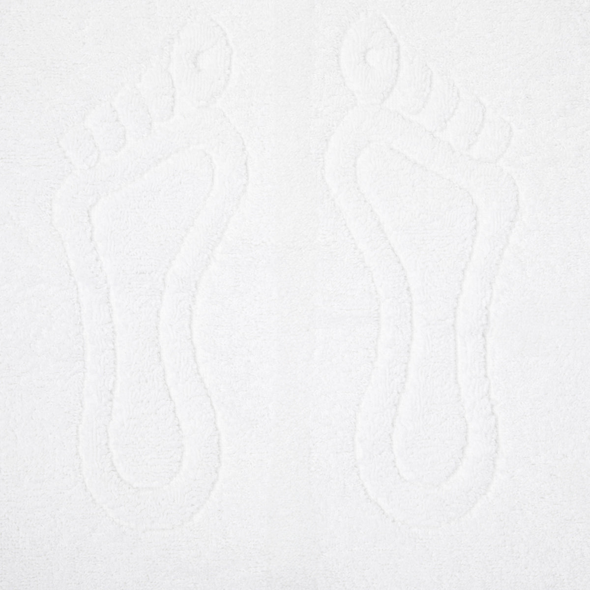 CORNEL Cotton White Hotel Footer Rug 50x70 cm