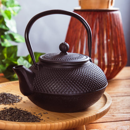 ANDREAS Cast Iron Tea Pot Black 1.5L