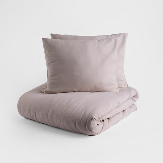 MAISY Microfibre Beige Bedding Set 160x200 cm with 2 Pillowcases