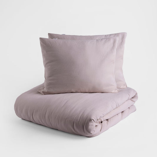 MAISY Microfibre Beige Bedding Set 220x200 cm with Pillowcases