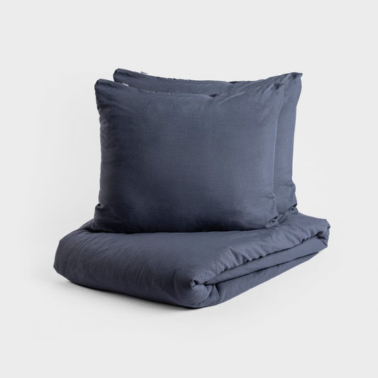 MAISY Microfibre Grey Bedding Set 160x200 cm with 2 Pillowcases