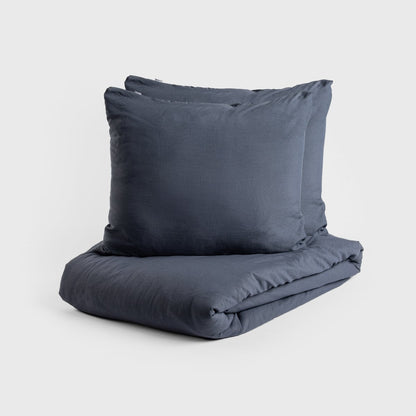 MAISY Microfibre Grey Bedding Set 160x200 cm with 2 Pillowcases
