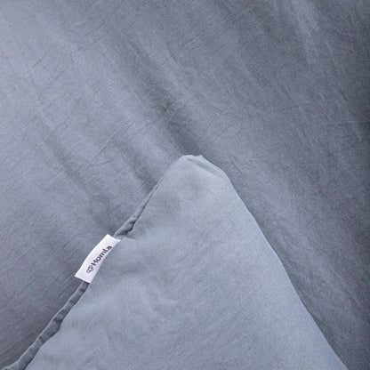 MAISY Microfibre Grey Bedding Set 160x200 cm with 2 Pillowcases