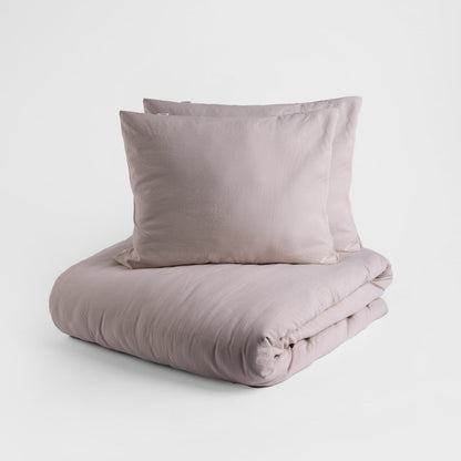 MAISY Microfibre Beige Bedding Set 140x200 cm with Pillowcases