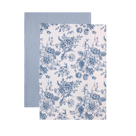 NELE Floral Kitchen Cloth Set - 2 Pack 45x65 cm
