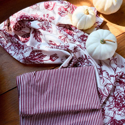 NELE Floral Kitchen Cloth Set - 2 Pack 45x65 cm Towels
