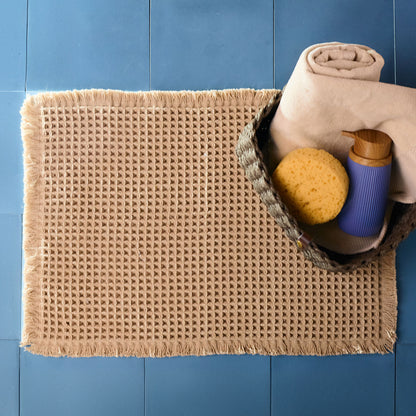 VAFFEL Bathroom Rug Waffle Texture 40x60 cm