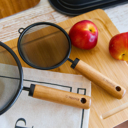 Crusher Kitchen Strainer with Wooden Handle 21x10x3 cm