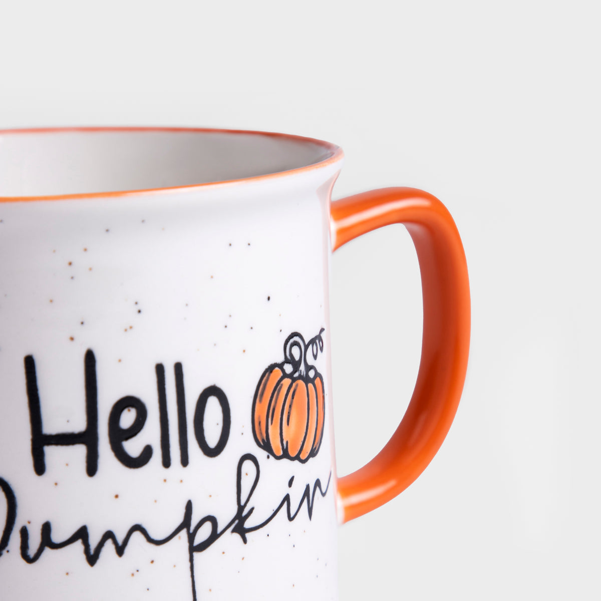 GHOST TOWN Ceramic Mug Hello Pumpkin with Orange Handle 0.4L