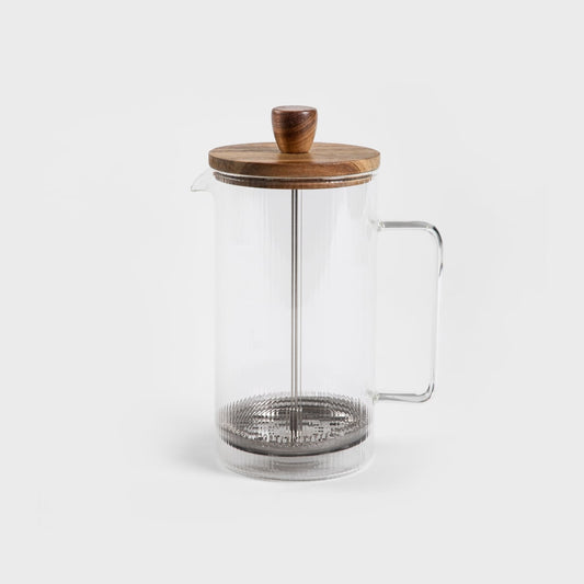 Carlos Tea Infuser Brewer with Acacia Lid - 1 Liter