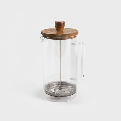 Carlos Tea Infuser Brewer with Acacia Lid - 1 Liter