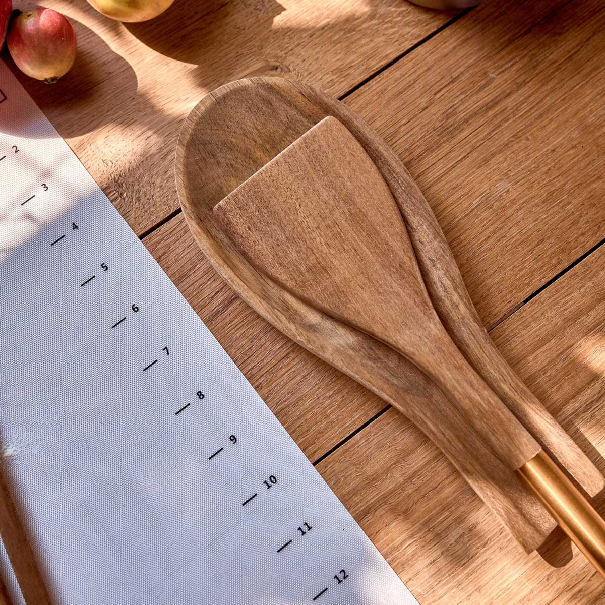 MOOKA Wooden Spoon 25x10 cm Natural Wood Kitchen Accessory