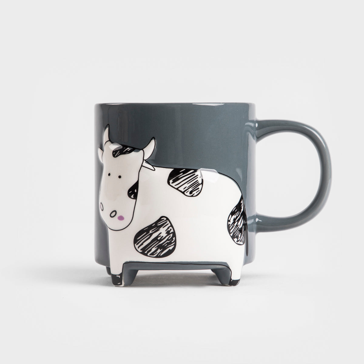 TEHEN Ceramic Mug with Cow Design 0.45L
