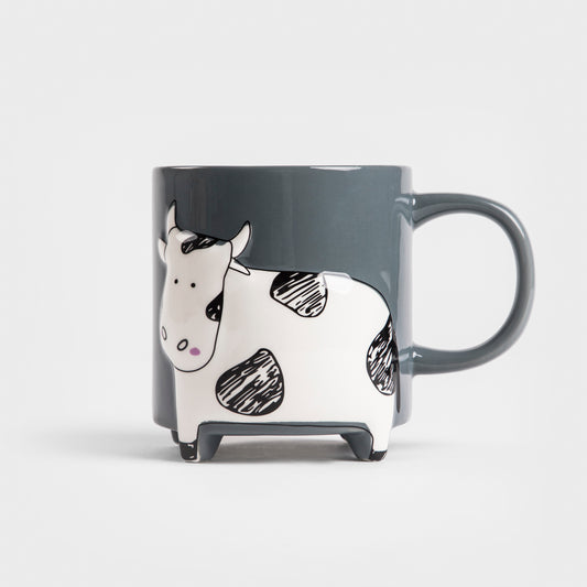 TEHEN Ceramic Mug with Cow Design 0.45L
