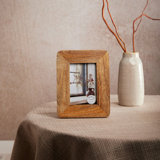 ABESÉ Wooden Photo Frame 10x15 cm Natural Finish