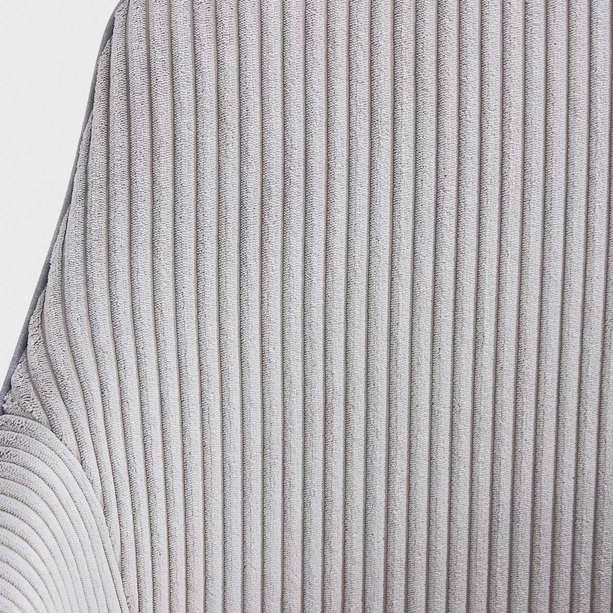 PESA Chair in Combined Grey Fabric with Wooden Legs 60x56x82 cm