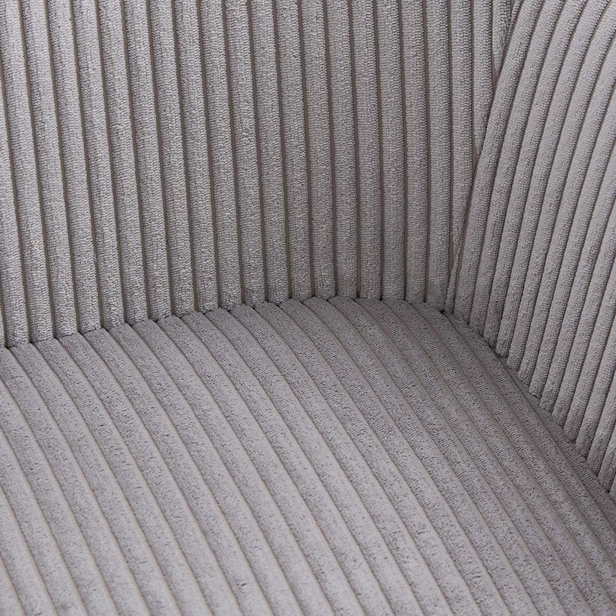 PESA Chair in Combined Grey Fabric with Wooden Legs 60x56x82 cm