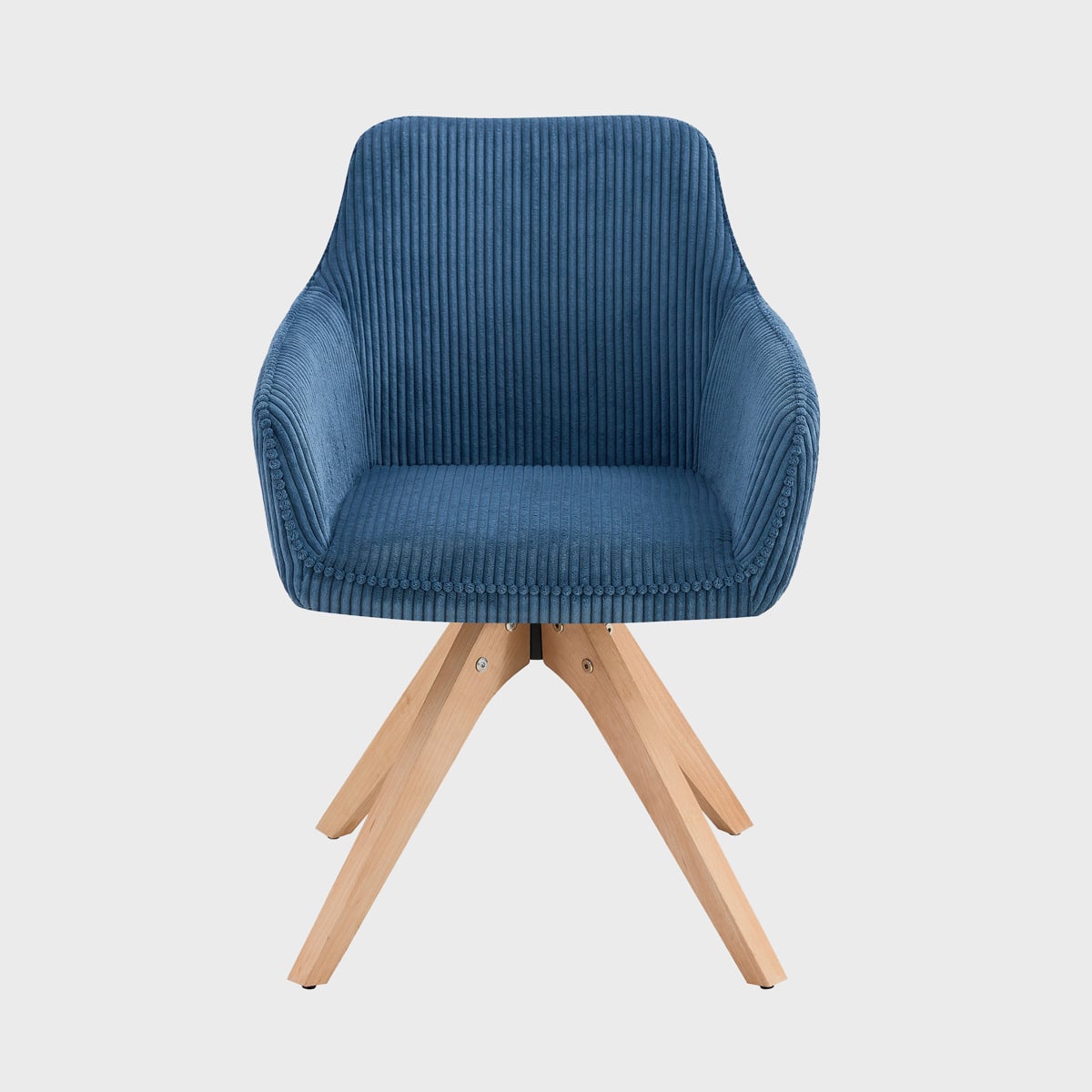 PEMA Corduroy Navy Blue Chair 60x56x82 cm