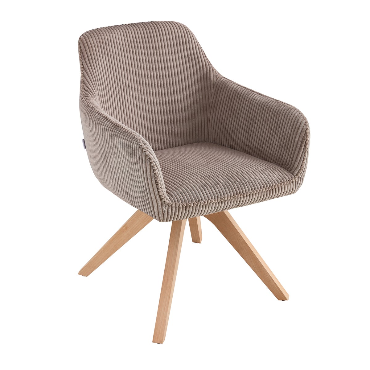 PEMA Corduroy Brown Chair 56x50x50 cm