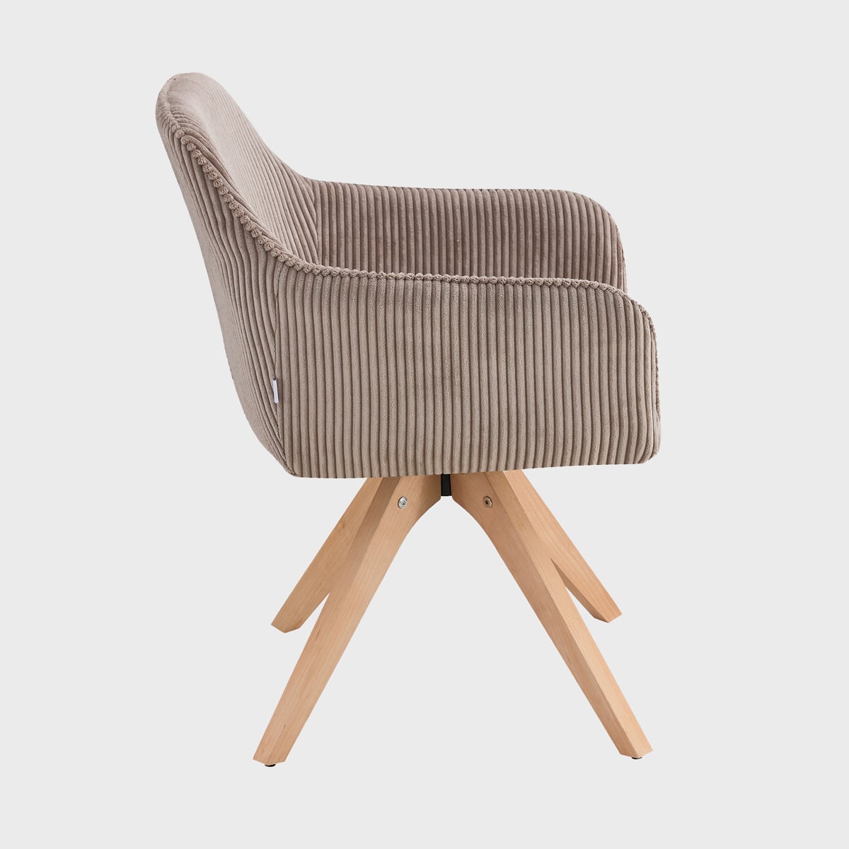 PEMA Corduroy Brown Chair 56x50x50 cm