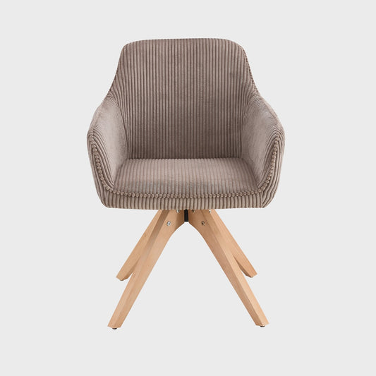 PEMA Corduroy Brown Chair 56x50x50 cm