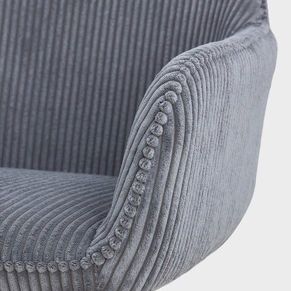 PEMA Corduroy Dark Grey Chair 60x56x82 cm