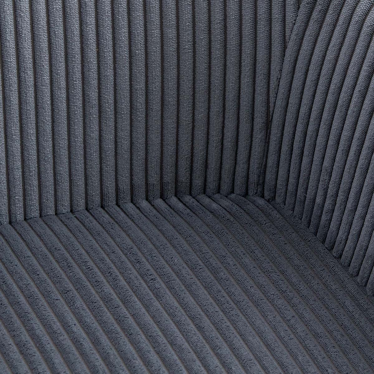 PEMA Corduroy Dark Grey Chair 60x56x82 cm