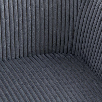 PEMA Corduroy Dark Grey Chair 60x56x82 cm