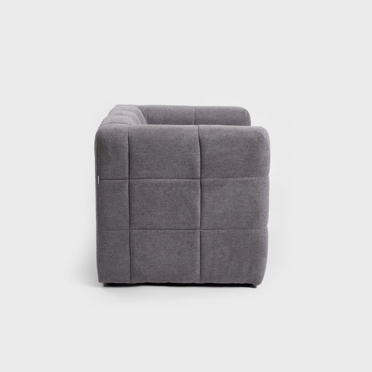 BISKOTO Grey Fabric Armchair 82x70x65 cm