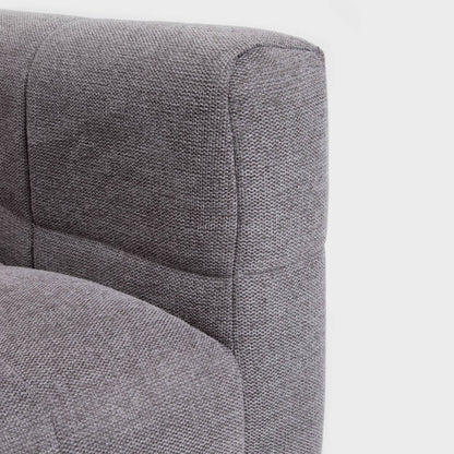 BISKOTO Grey Fabric Armchair 82x70x65 cm