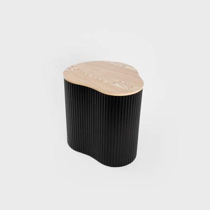 GEBO Black Coffee Table 47x37x47.5 cm - Modern Minimalist Design