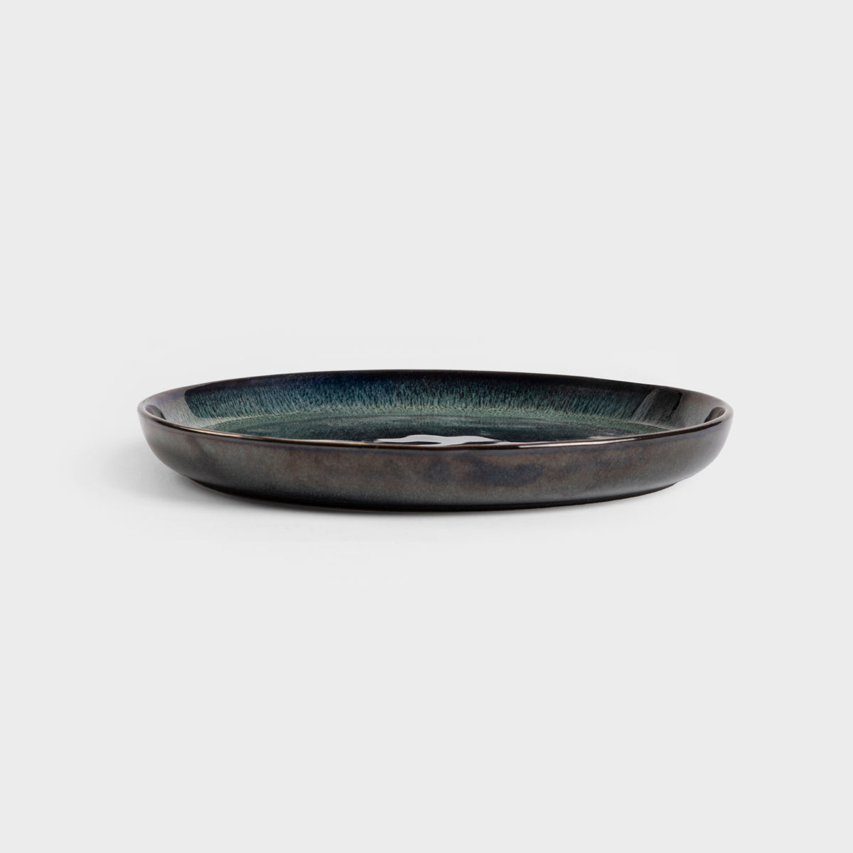 MIDO Dark Green Dessert Plate 21 cm Stoneware