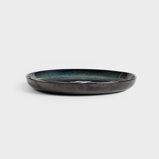 MIDO Dark Green Dessert Plate 21 cm Stoneware