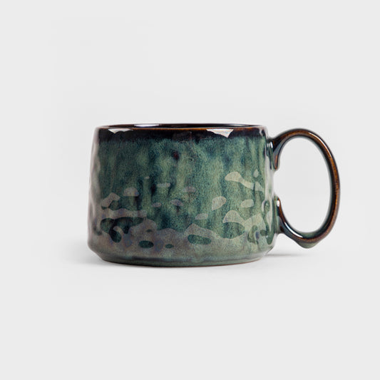 MIDO Low Dark Green Ceramic Mug 0.45L