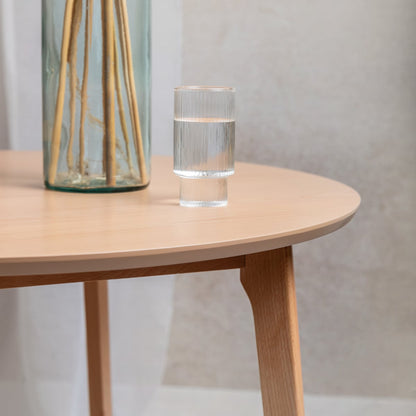 MALTI Natural Wood Table 100x100x75 cm by HOMLA