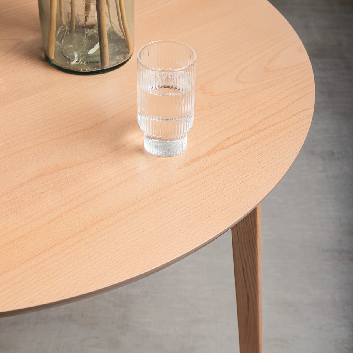 MALTI Natural Wood Table 100x100x75 cm by HOMLA