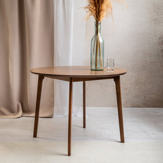 MALTI Brown Table 100x100x75 cm by HOMLA