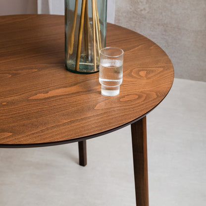 MALTI Brown Table 100x100x75 cm by HOMLA