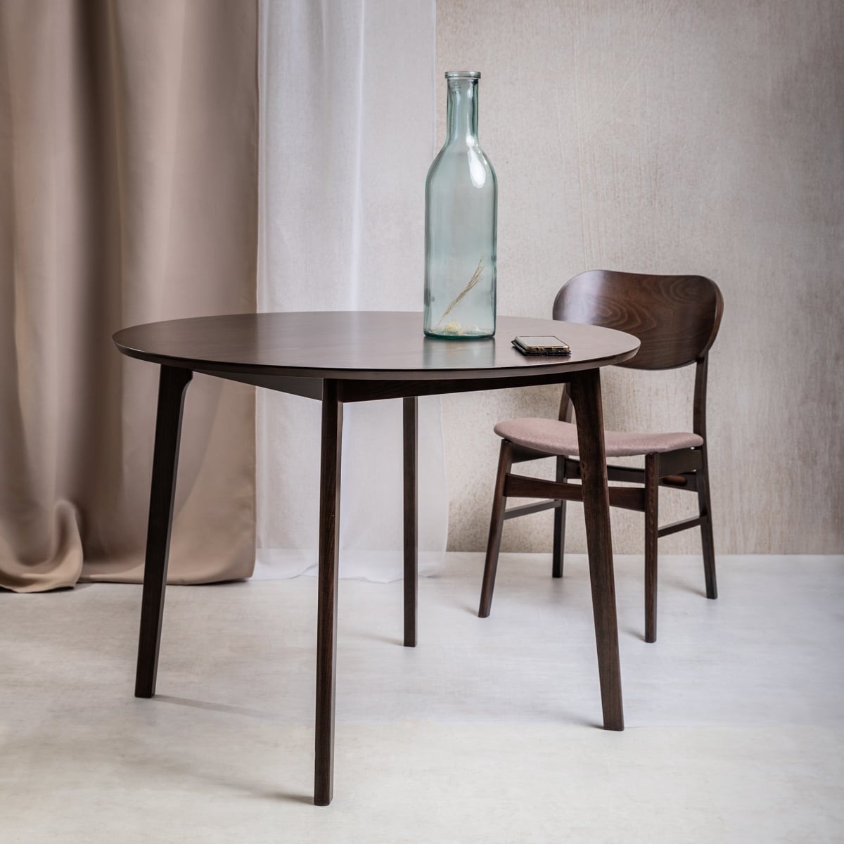 Malti Dark Brown Table 100x100x75 cm