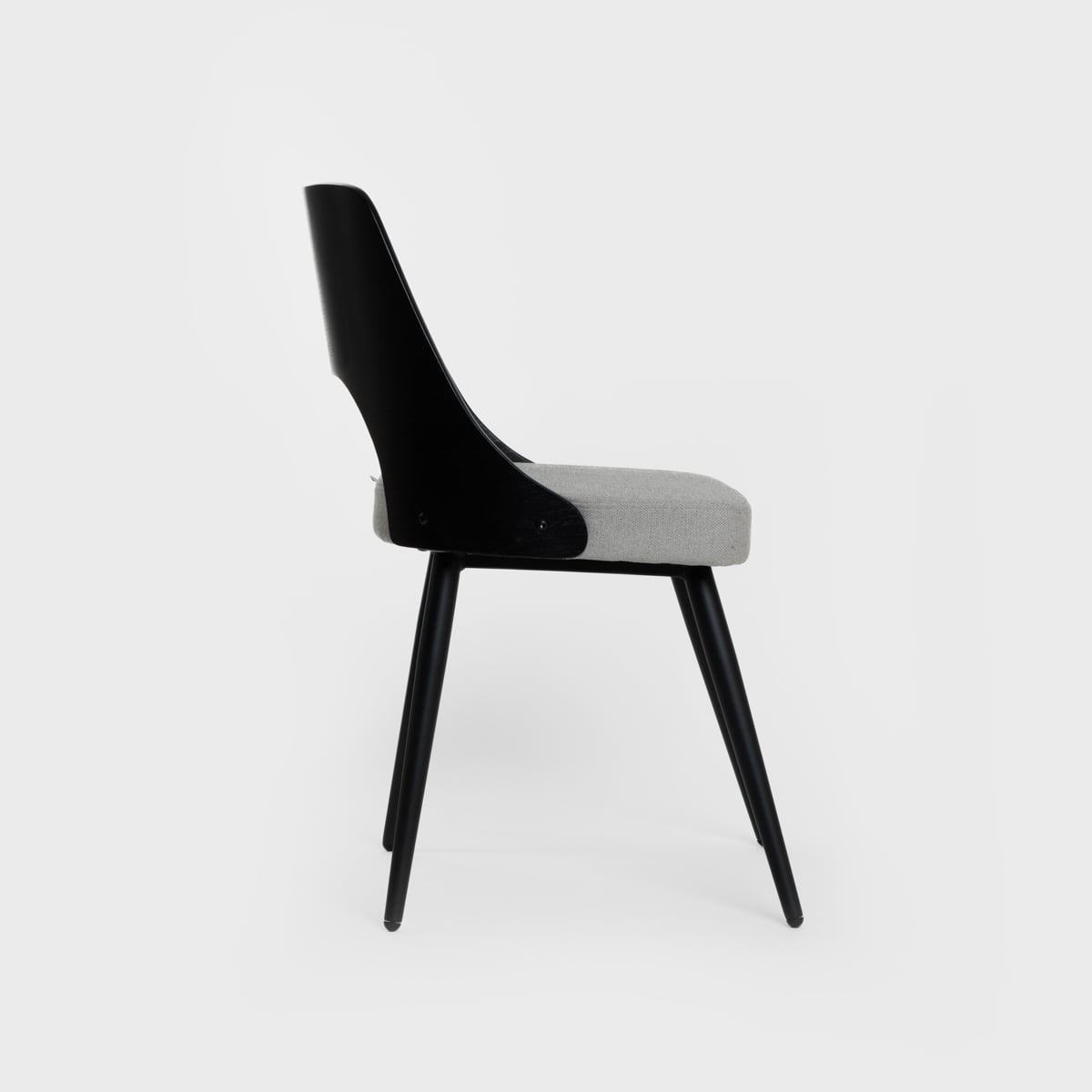 HELIC Black Chair - 54x48x76cm Indoor Seating