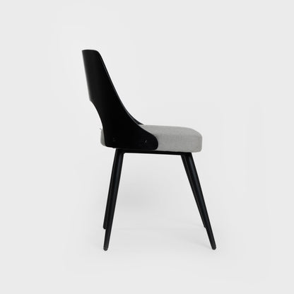 HELIC Black Chair - 54x48x76cm Indoor Seating