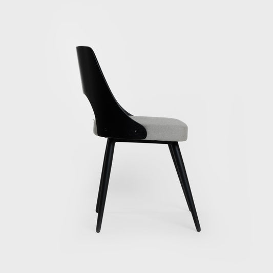 HELIC Black Chair - 54x48x76cm Indoor Seating