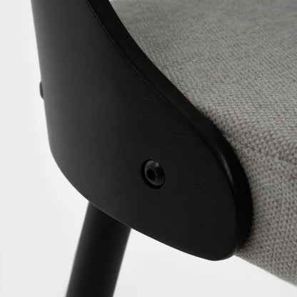 HELIC Black Chair - 54x48x76cm Indoor Seating