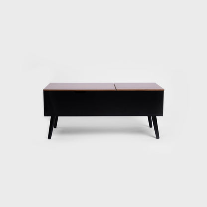 ANZABI Coffee Table with Lift Top Brown 105x50x43 cm
