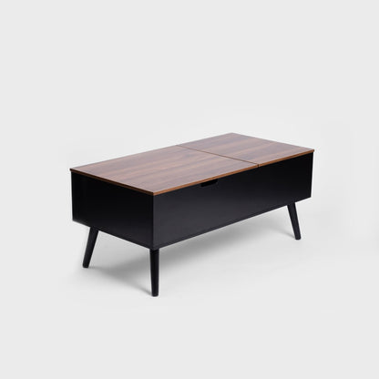 ANZABI Coffee Table with Lift Top Brown 105x50x43 cm