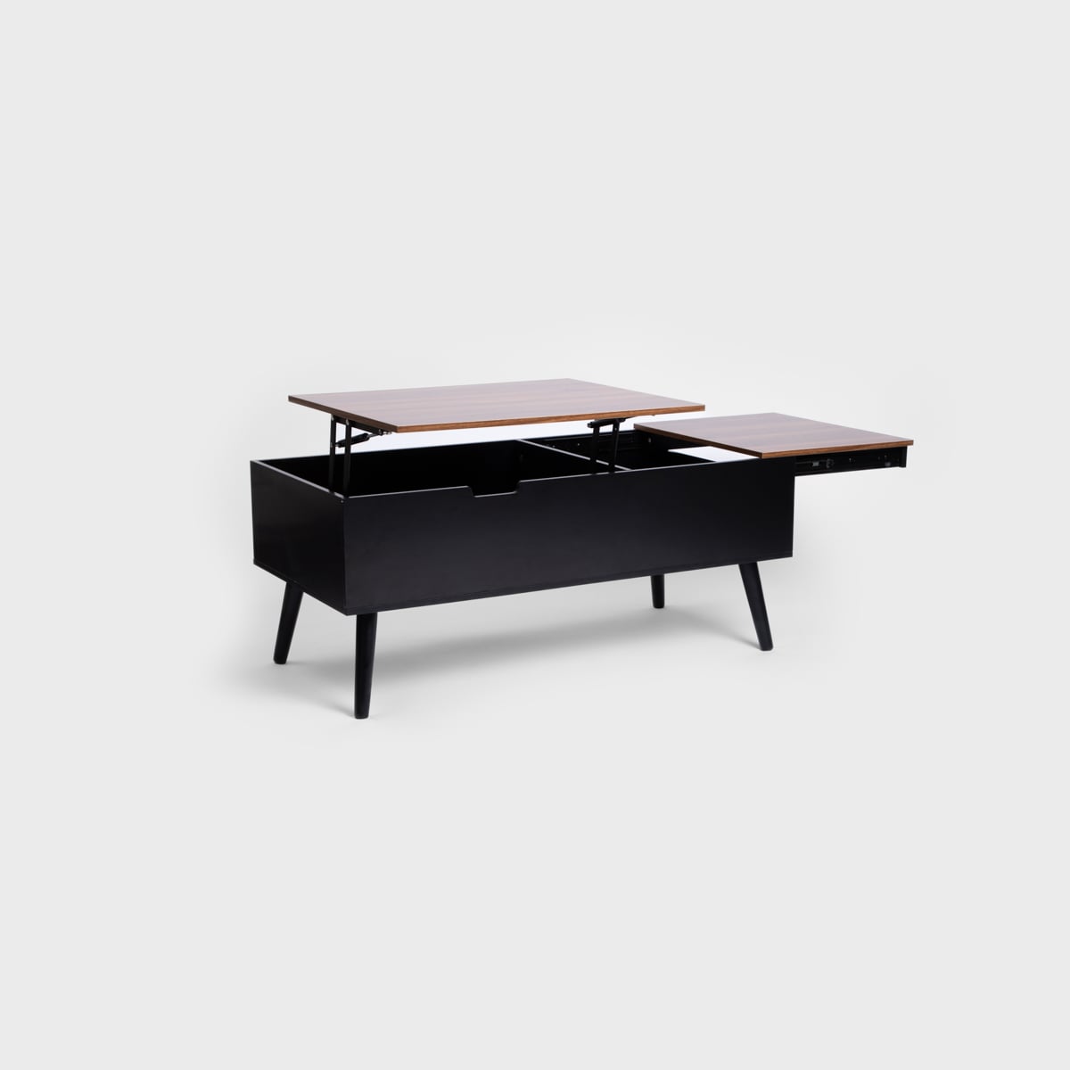 ANZABI Coffee Table with Lift Top Brown 105x50x43 cm
